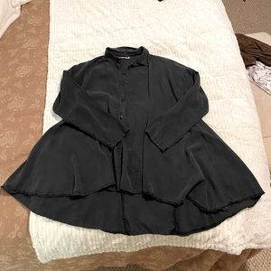 Stella Milani Black Buttoned Tunic